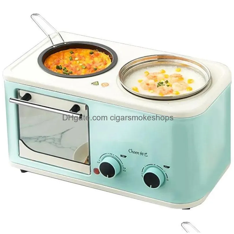 3 In 1 Breakfast Makers Mtifunctional Hine Bread Toaster Electric Mini Oven Dog Hinee Matic Small Sand 230 Drop Delivery Dhhgn