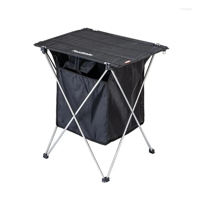 Camp Furniture Portable Outdoor Folding Table Lightweight Aluminum Alloy Cam Barbecue Picnic Drop Delivery Sports Outdoors Camping Hik