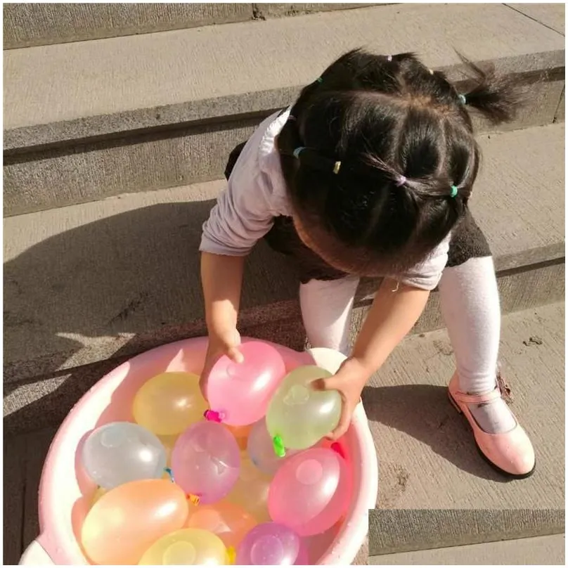 Balloon Latex Water Balloons Balls Waters Bomb Pump Rapid Injection Summer Beach Games Inflatable Sprinking Ballons Drop Delivery Toys Dh6Zo