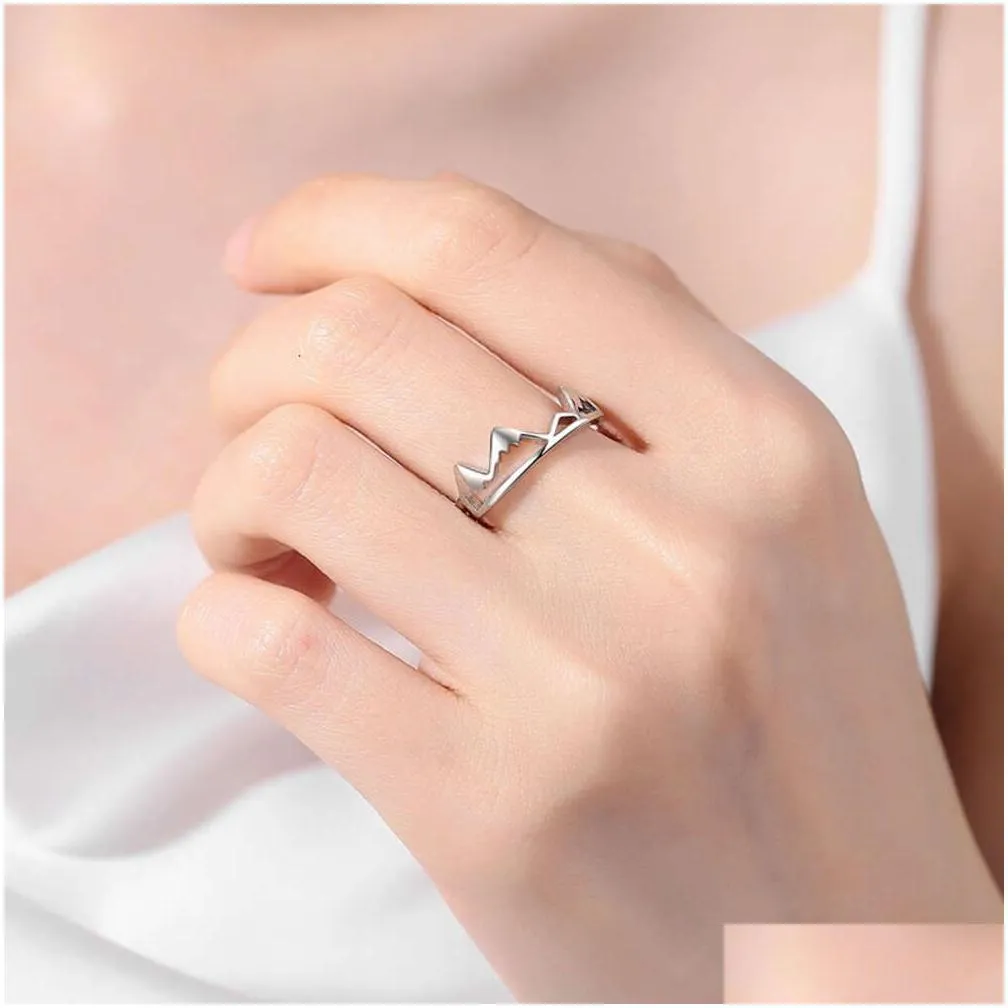 Fashion Adjustable Wind Mountain Shape Index Finger