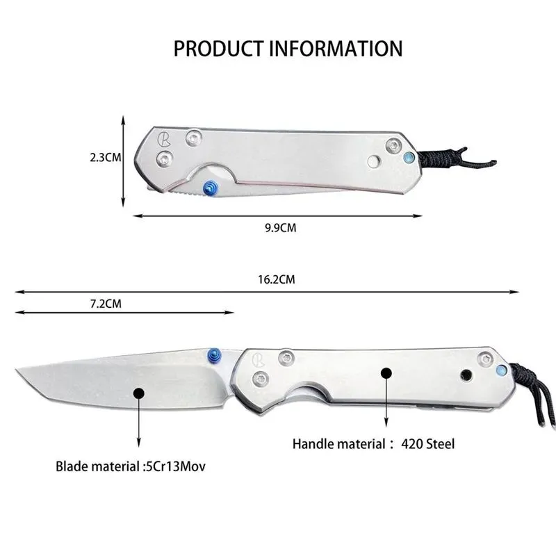 Chris Reeve Large Sebenza 21 Folding Knife 3.61" 5Cr13Mov Blade 420 Steel Handles L21-1000 Folding Hunting & Tactical Knives Camping & Hiking  533 535 3300 9400