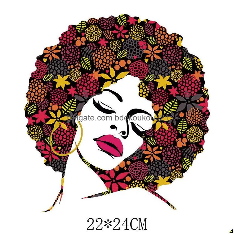 Sewing Notions & Tools Iron On Es For Clothing Design Washable Black Women Heat Transfer Decals Garment T Shirt Hoodie Diy Thermal Dr Dhyfy