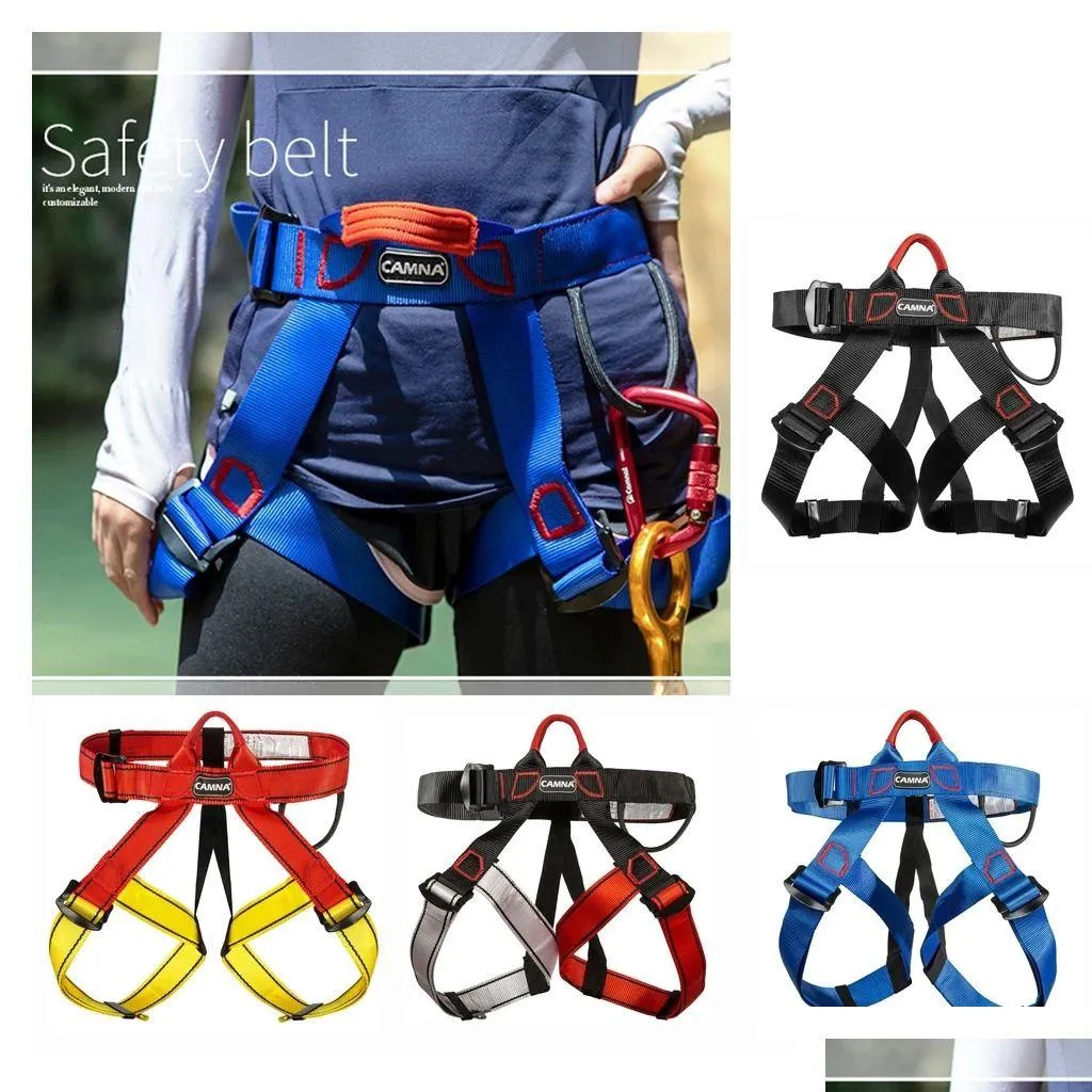 climbing harnesses half body safety rock climbing harness belt tree climbing rappelling equip tree harness climbing kit men fall protection