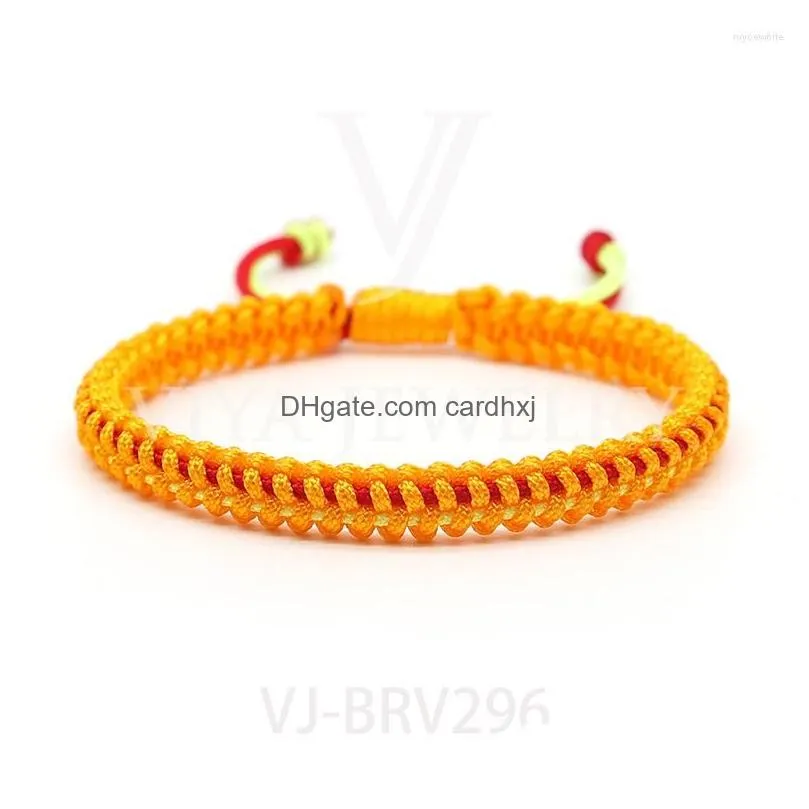 Charm Bracelets 2023 Design Fashion Simple Bracelet Adjustable Size Handmade Colorf Rope Sport For Summer Drop Delivery Dhstk
