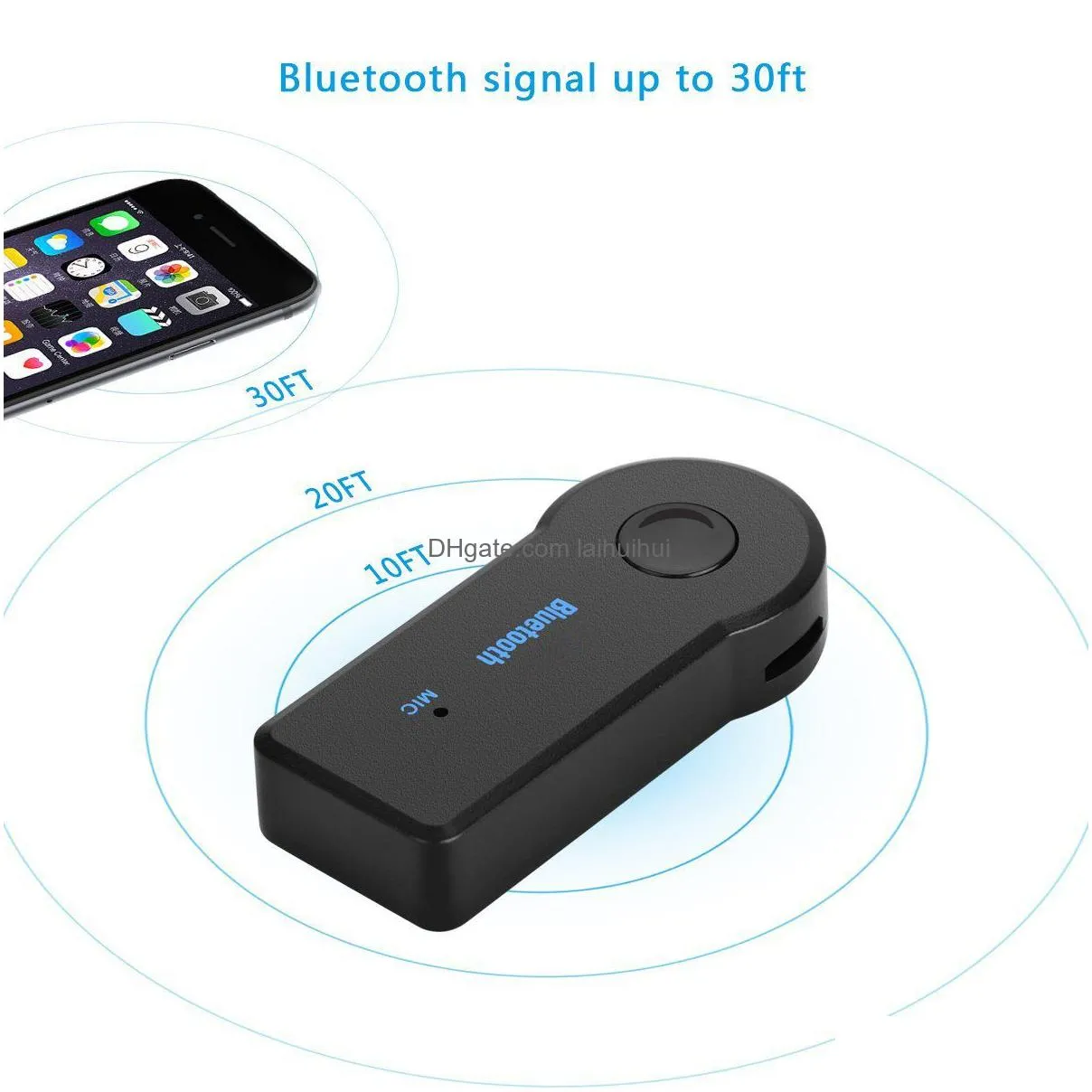  real stereo 3.5 blutooth wireless for car music o bluetooth receiver adapter aux 3.5mm a2dp for headphone reciever jack