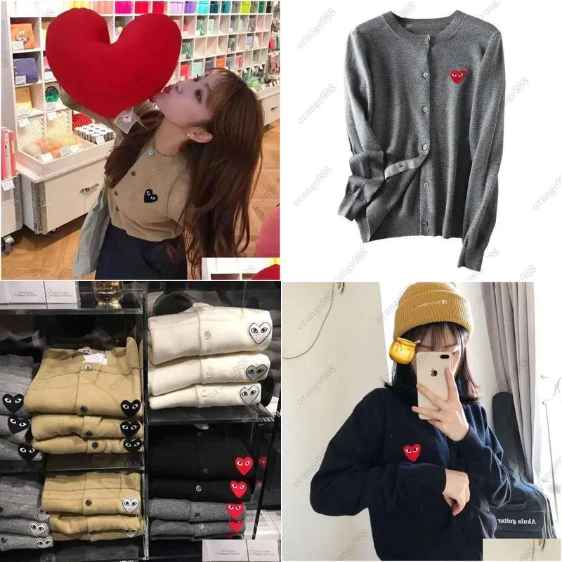 Chaopai Chuanjiu Knitwear Sweater Men`s and Women`s Cardigan Baoling Short Loose Play Couple`s Love Woolen Coat