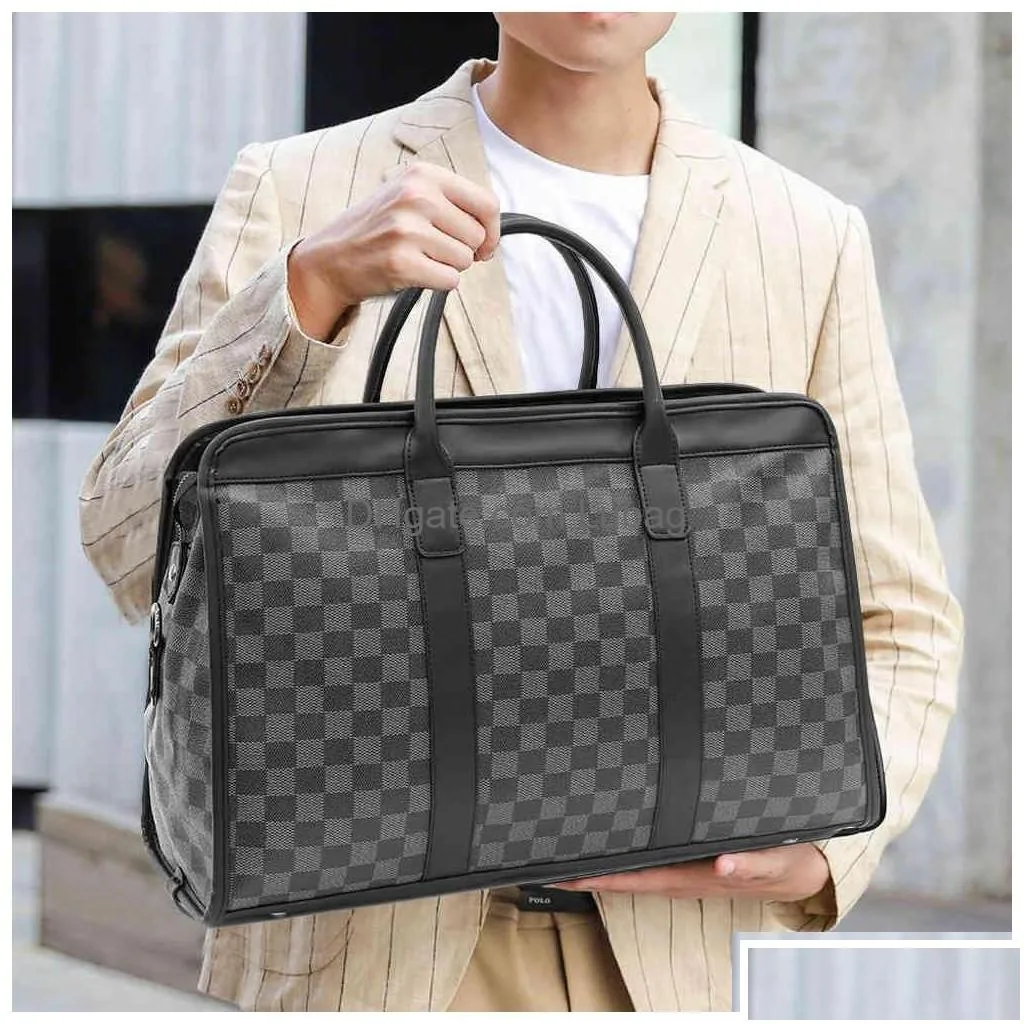 other bags handbag mens travel bag large capacity lattice tide brand backpack lage single shoder business drop delivery accessories