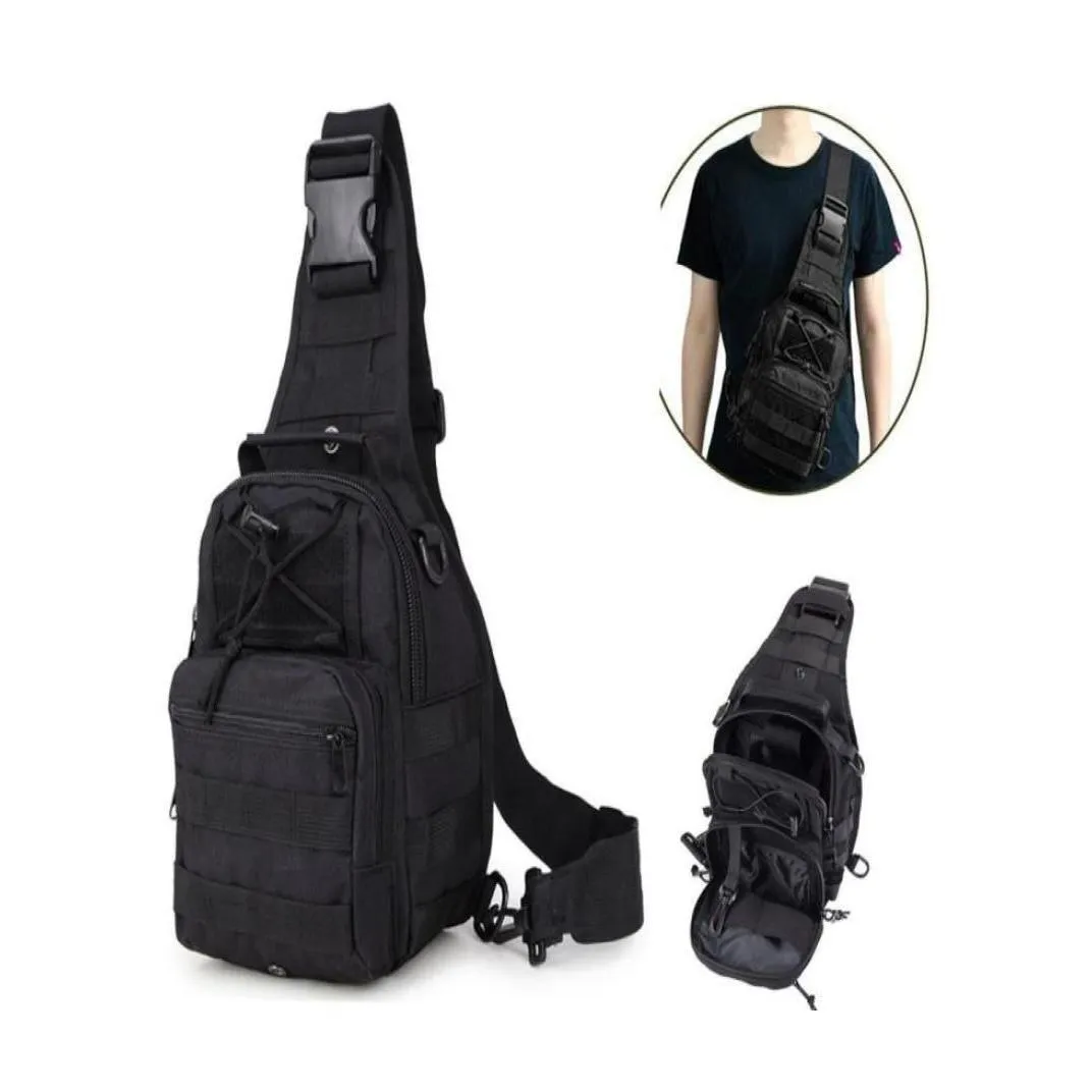 Sport Bags Tactical Outdoor Sports Bag Single Shoder Pack Mtiuse Waterproof Chest Cross Body Sling Backpack For Hiking Cam Drop Delive