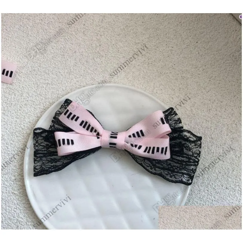 Designer Girls letter printed ribbon hair clip boutique children ribbon Bows princess hairbands children accessories Z2884