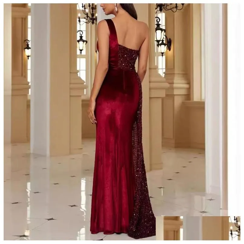 Casual Dresses Women Summer Long Dress Sleeveless Diamonds Open Fork Sexy Night Club Party Bandage Fashion Maxi Vestidos