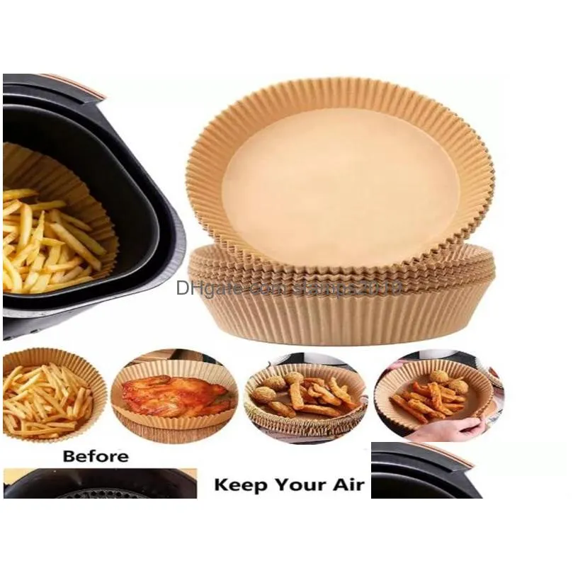 air fryer disposable paper parchment wood pulp steamer cheesecake air fryer accessories baking paper