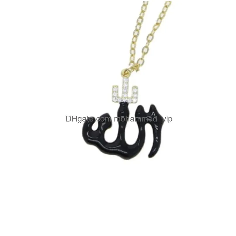 love trendy 925 silver muslim turkish jewelry islamic neon fashion necklace for women arabic letter candy style luxury designer