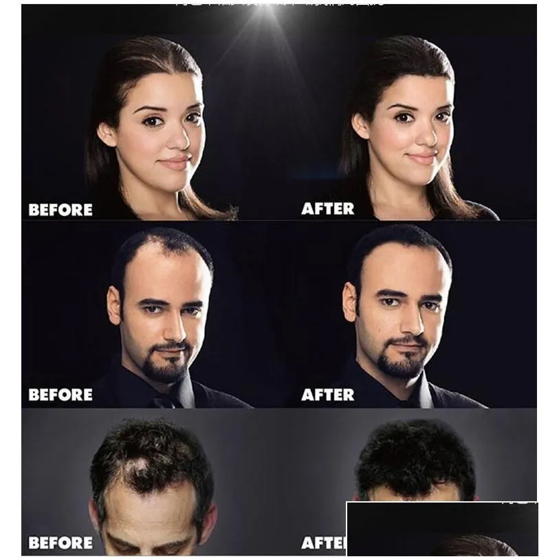 Natural Keratin Top Hair Fiber 275g Black Hair Build Fiber Thinning Hair Loss Concealer Styling Powder Cover Bald Area drop