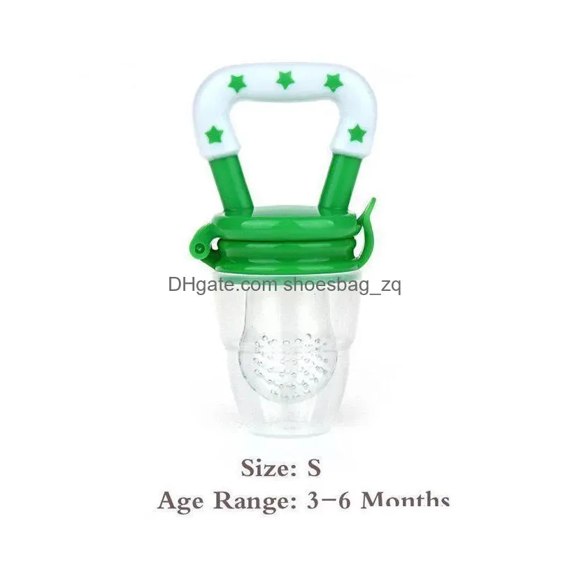 Baby Food Feeder With Pacifier Clip Holder Infant Baby Teether Fruit Feeder Pacifier Infant Food Pacifier Silicone Teething