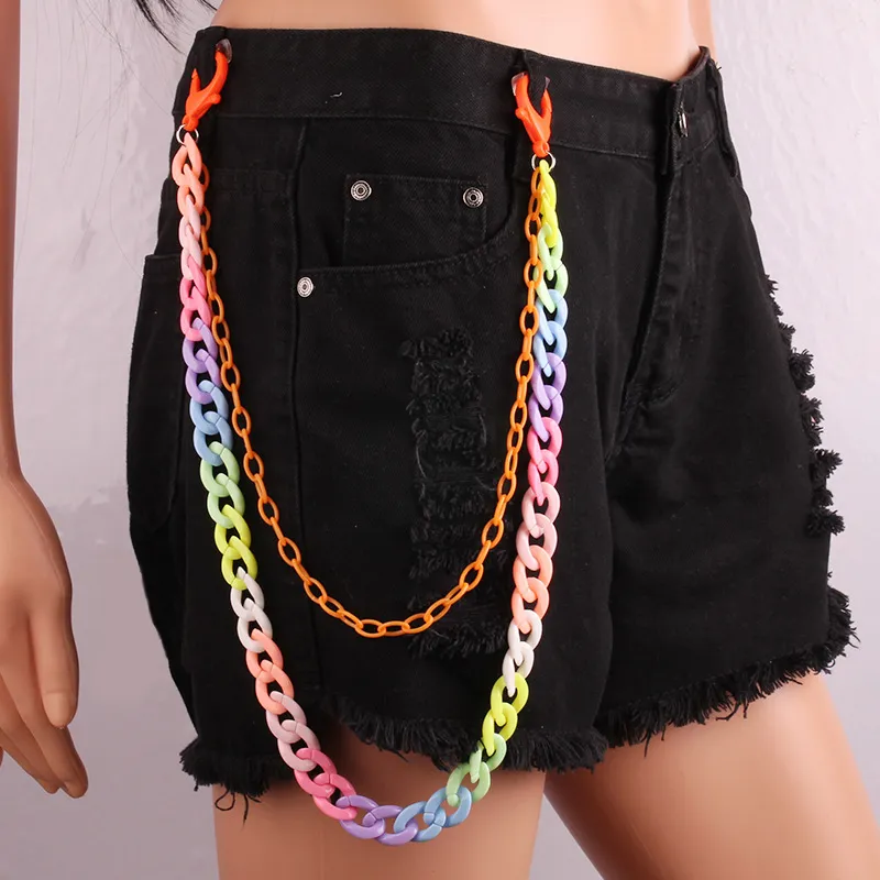 Chains Hip Hop Waist Punk Street Key Chain Metal Pants Hanging Long Trousers Hipster Wallet Belt Keychain Uni Jewelry Drop Delivery Ot5Pn