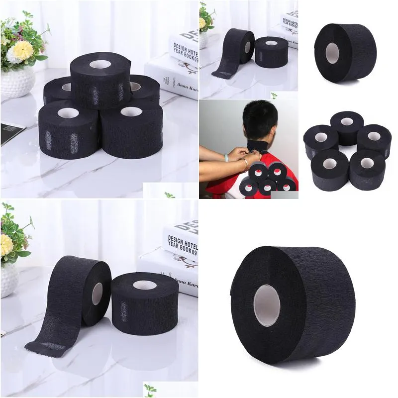 Rollers 5 Rolls Necks Cover Ruffle Roll Paper Professional Hair Cutting Salon Tool