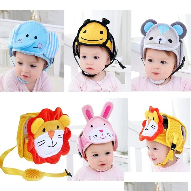 Sets Baby Drop Head Protective Cap Collision Avoidance Child Safety Helmet Hat YYT368