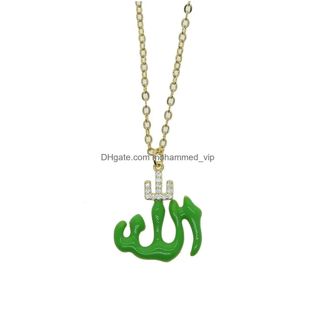 love trendy 925 silver muslim turkish jewelry islamic neon fashion necklace for women arabic letter candy style luxury designer