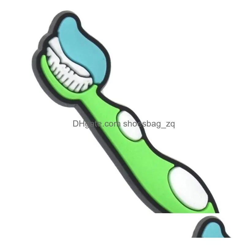 teeth health theme croc charms pvc shoecharms buckle garden shoe accessories kids gift toys