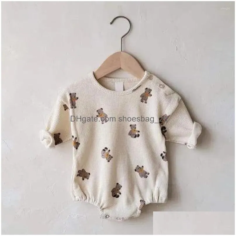 Rompers Spring Toddler Baby Boys Girls Knitted Bodysuit Infant Jumpsuit Knitwear Outfits Born Clothes Sweatshirts