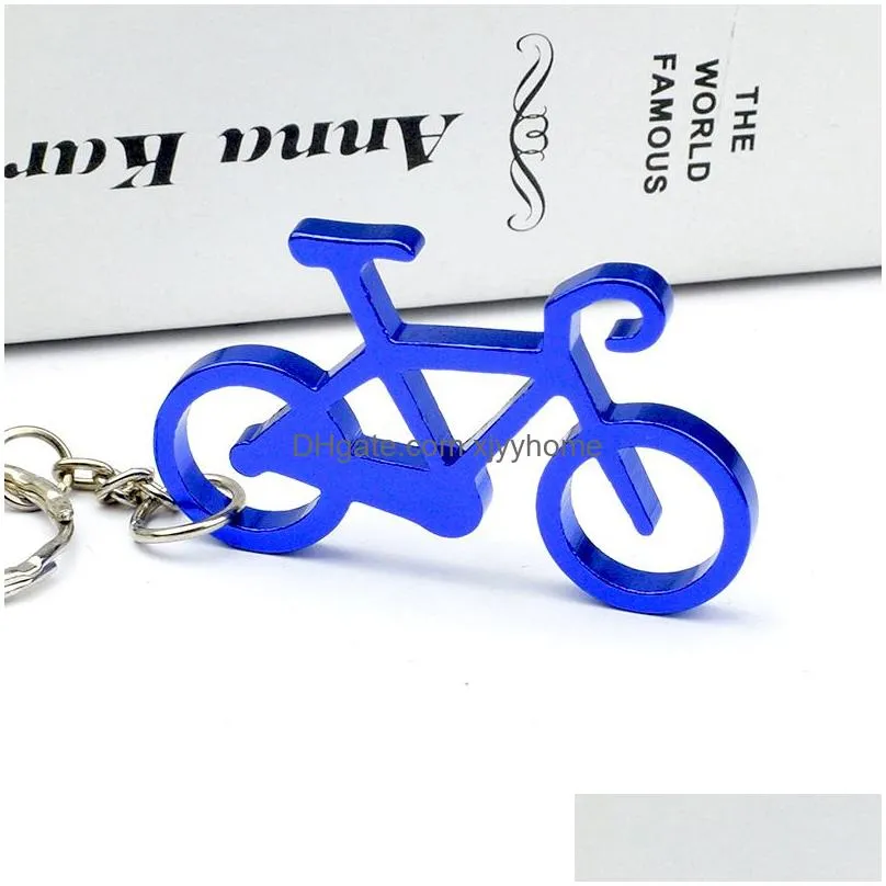 Openers Keychain Bottle Opener Bicycle Bike Portable Beer Metal For Wedding Party Favor Random Colors Lx5102 Drop Delivery Home Garden Dhez2
