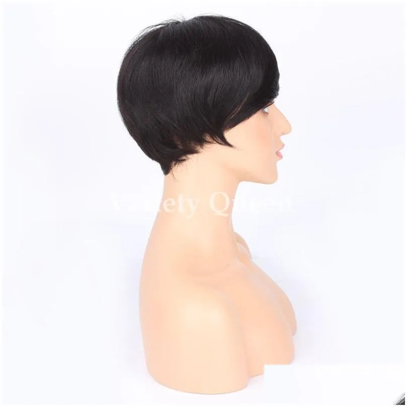 Top Quality Straight Full Lace Wig Malaysian Human Hair Wig Glueless Lace Front Wigs Natural Hairline5924803