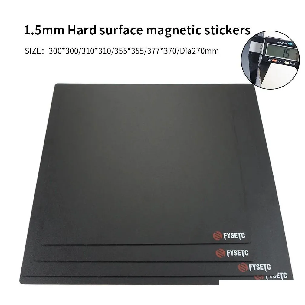 Pens 3d Printer Magnetic Base 1.2/1.5mm Thickness Magnetic Sticker Magnetic Build Plate Tape for 3d Printer Platform Bed Ender 3 Kp3s