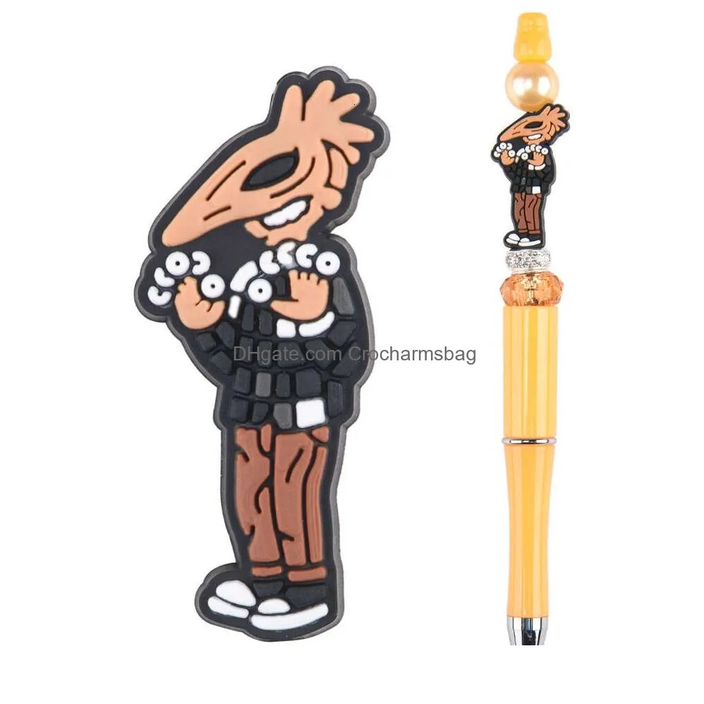 Shoe Parts & Accessories Selling Horror Sile Bead Pens Decorative Beads Gift Charms Ballpoint Drop Delivery Shoes Dhysq