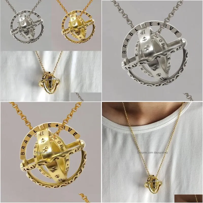 Chokers Astronomical Globe Ball Necklace Deformation Cosmic Jewelry Drop Delivery Necklaces Pendants Dhztb