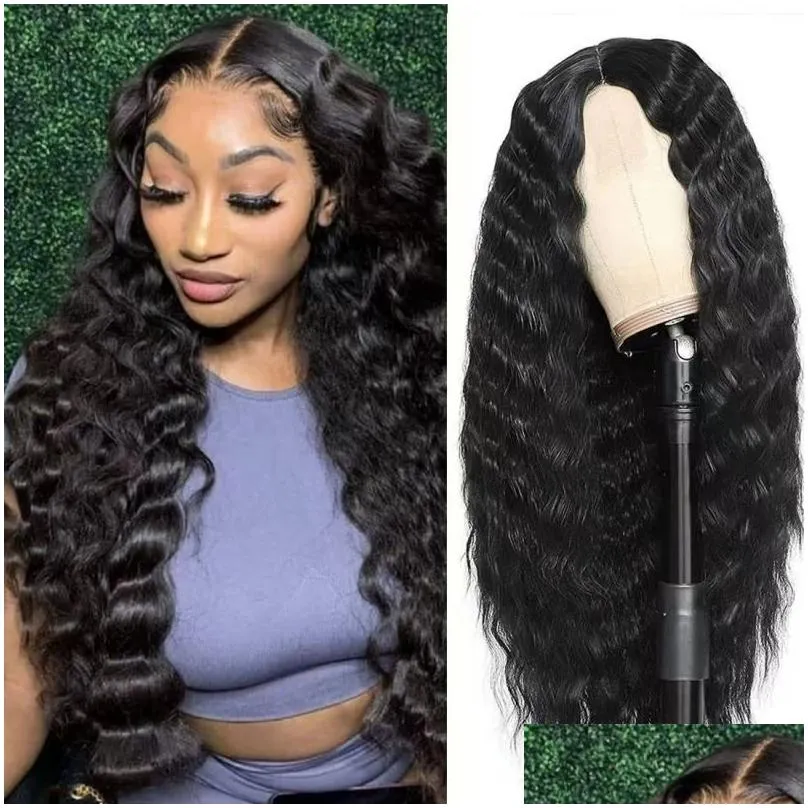 Wholesale double brushed human hair full Lace Wigs long trendy for lady Brazilian hair wigs Europe and the United States ladies in long hair curls fast