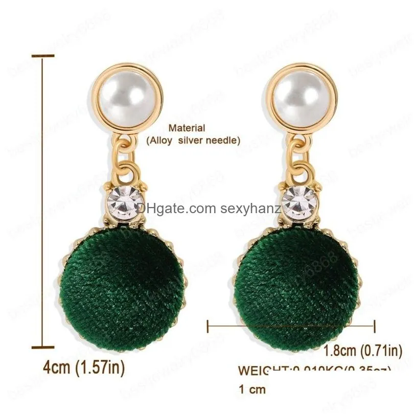vintage green color acrylic acetic acid sheet geometric round statement dangle earrings for women diamond earring bijoux