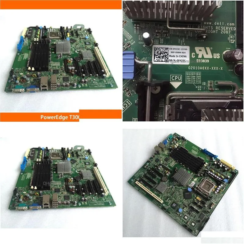 motherboards server mainboard for poweredge t300 f433c ty177 0f433c 0ty177 motherboard fully testedmotherboards