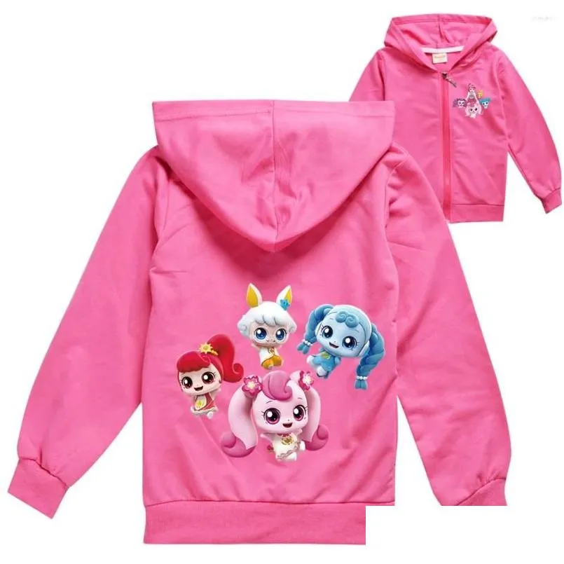 Jackets Catch Teenieping Clothes Kids Autumn Zipper Baby Girls Outwears Toddler Boys Pullover Hooded Jacket Children`s Coats