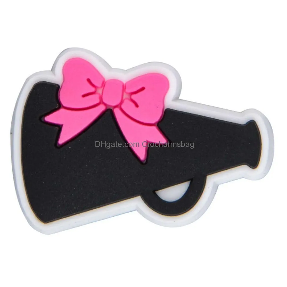 Shoe Parts & Accessories Pink Cheer Clog Charms For Decoration New Design Lady Drop Delivery Shoes Dhoyv