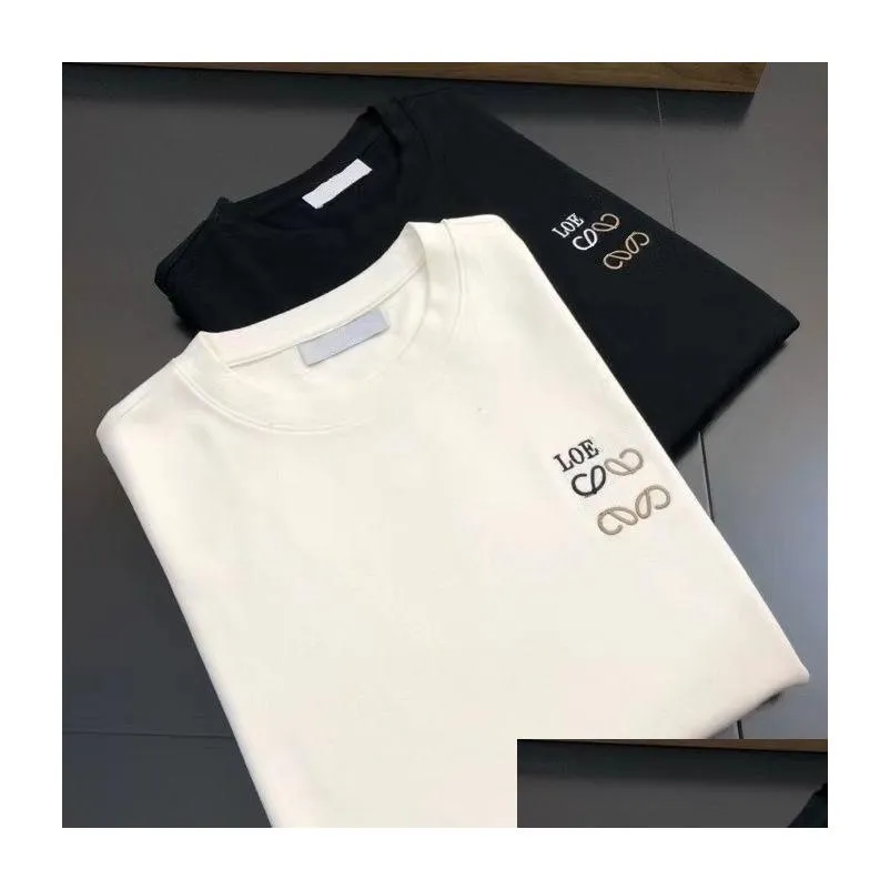 Men`s T-Shirts T-shirts Designer Loewees Embroidery Fashion Quality Cotton Short Sleeve Tshirtss