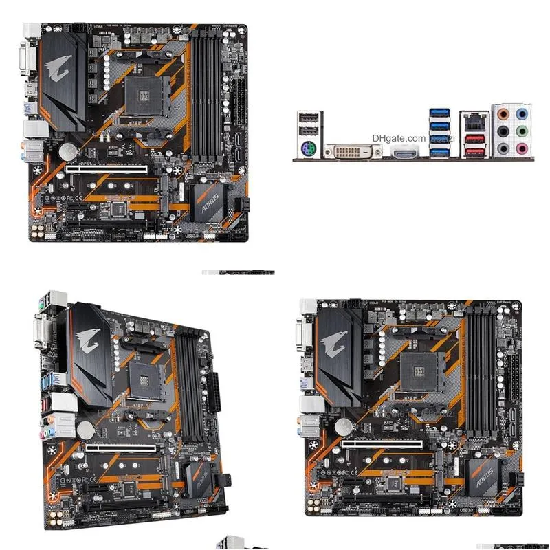 motherboards for gigabyte ga b450m aorus elite amd b450 /4-ddr4 dimm /m.2 /usb3.1 /micro-atx / max-64g double channel am4 motherboard
