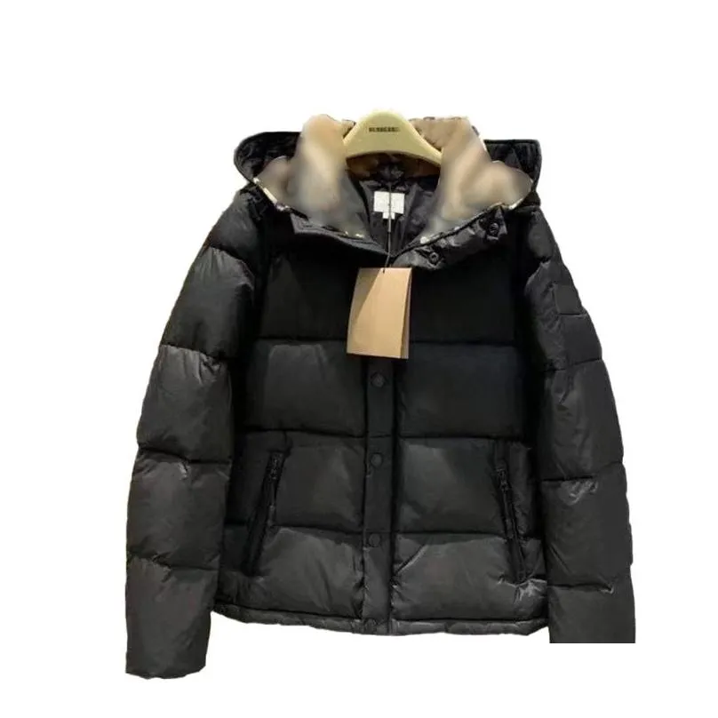 Mens Jacket Hooded Coat Designer Clothes Puffer Jackets Down Parkas Waterproof Tech Veste Autumn Winter For Male Women Windbreaker Letter Black Outwears Warm