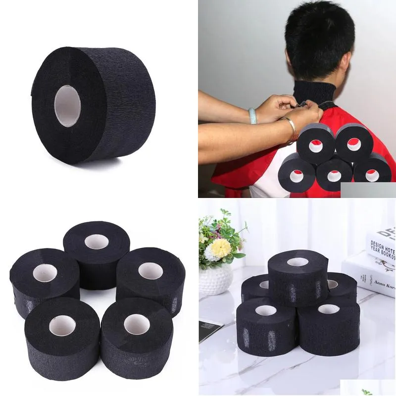 Rollers 5 Rolls Necks Cover Ruffle Roll Paper Professional Hair Cutting Salon Tool