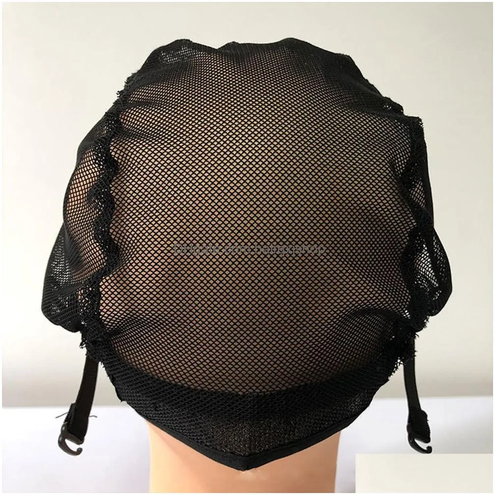 Wig Caps Professional Lace Front For Making Wigs With Adjustable Strap Weaving Cap Tools Hair Net Hairnets Drop3432259 Drop Delivery P Dhhcb