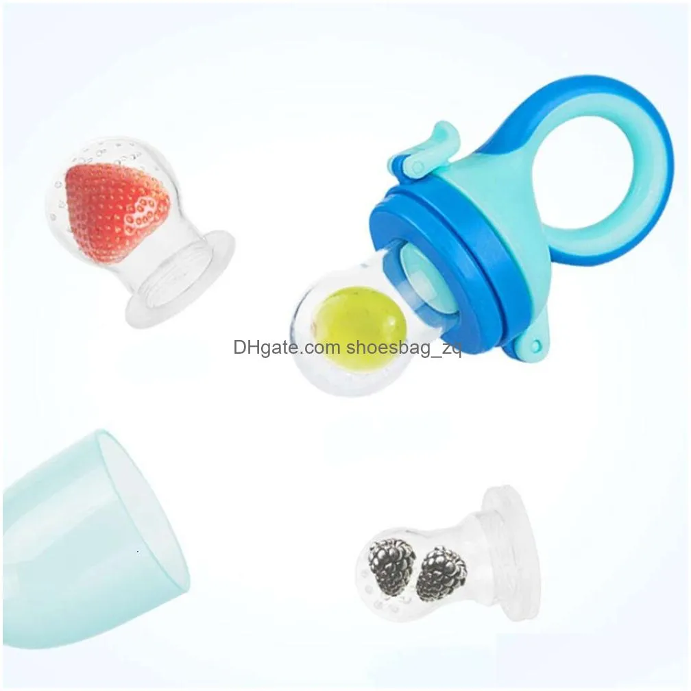 New New Pacifier Feeder Safety Silicone And Vegetable Bite Bag Baby Eat Fruit Food Feeding Supplement