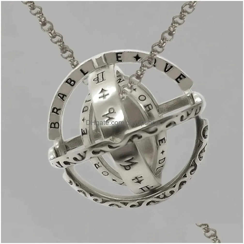 Chokers Astronomical Globe Ball Necklace Deformation Cosmic Jewelry Drop Delivery Necklaces Pendants Dhztb