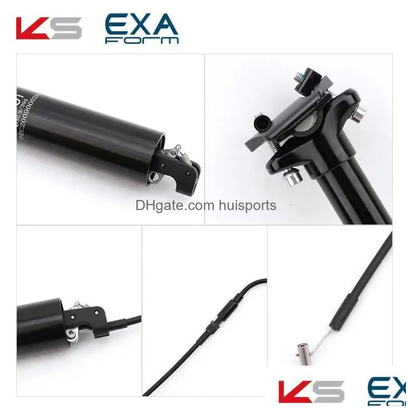 ks exa form 900i adjustable seatpost dropper post moutain bike mtb internal routing 309 316 395mm remote seat y240325