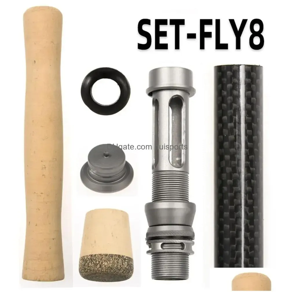rods carbon outdoor sports 1 set diy fishing spinning rod handle wheel reel seat cork grip kit