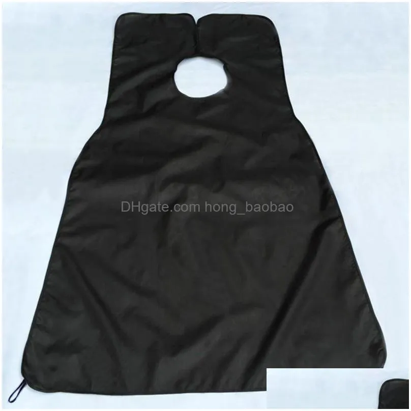 beard apron beard care clean gather cloth bib facial hair dye trimmings shaving apron catcher cape with two suction cups7069963