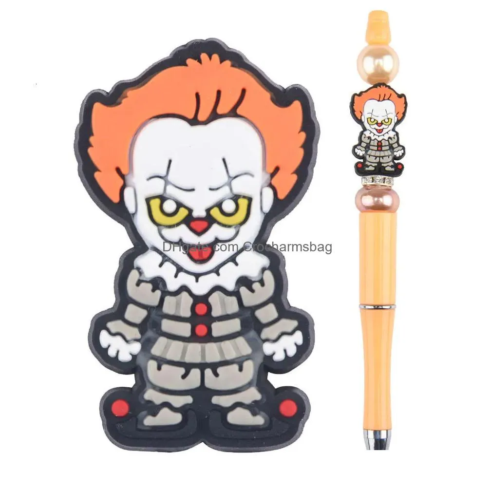 Shoe Parts & Accessories Selling Horror Sile Bead Pens Decorative Beads Gift Charms Ballpoint Drop Delivery Shoes Dhysq