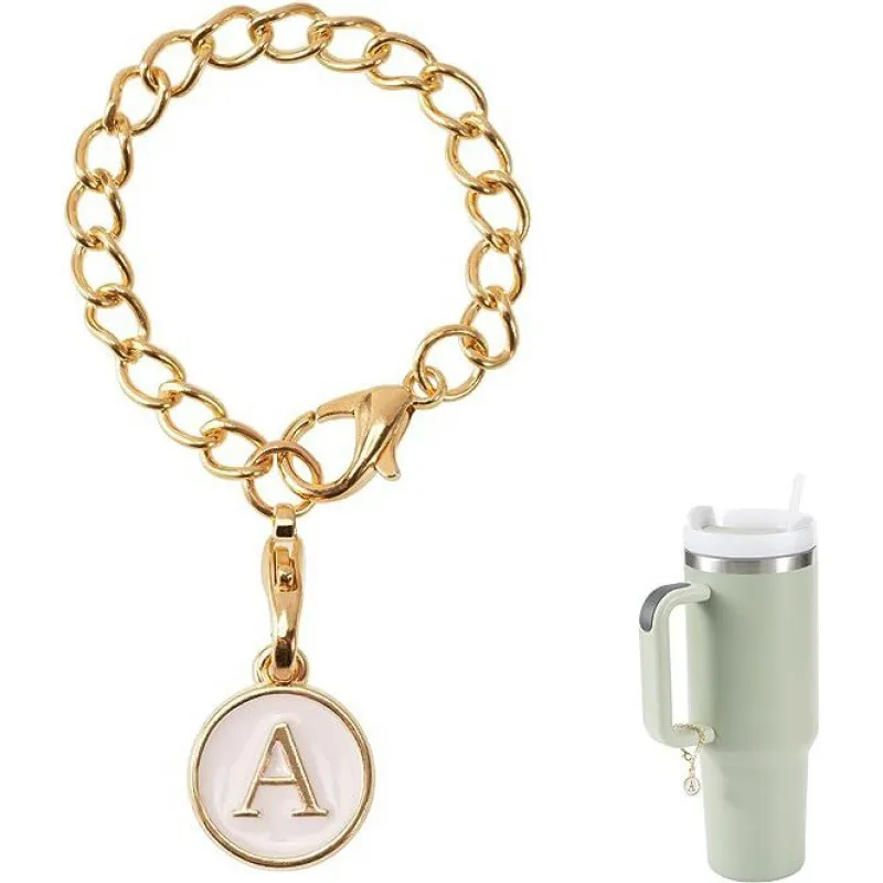 letter charm accessories for 40oz cup initial name id personalized handle charm for tumbler cup accessories wll2204