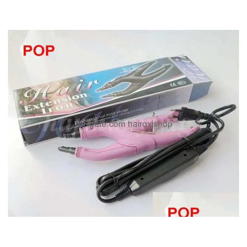 Connectors Fusion Hair Extension Iron Connector Keratin Bonding Tools Heat Professional Extensions Four Drop Delivery Products Accesso Dhgm9