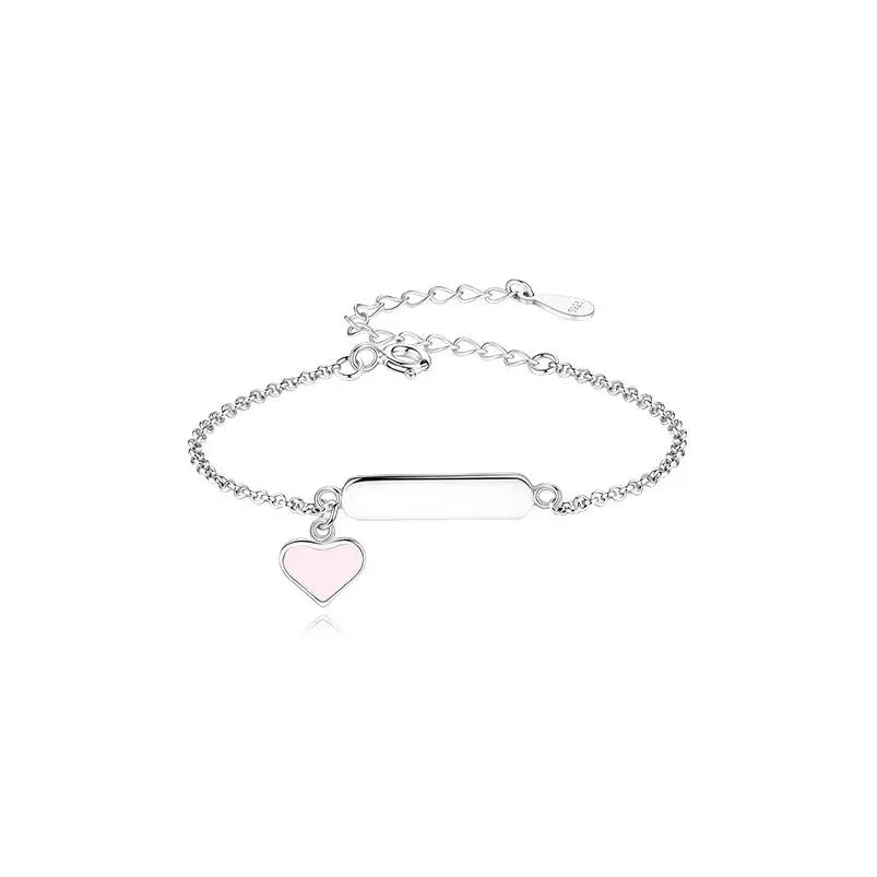 Bracelets Free Engrave Name Bracelet Personalized Bracelet For Children Girls 925 Sterling Silver Jewelry Customize DIY Gift 16 kinds
