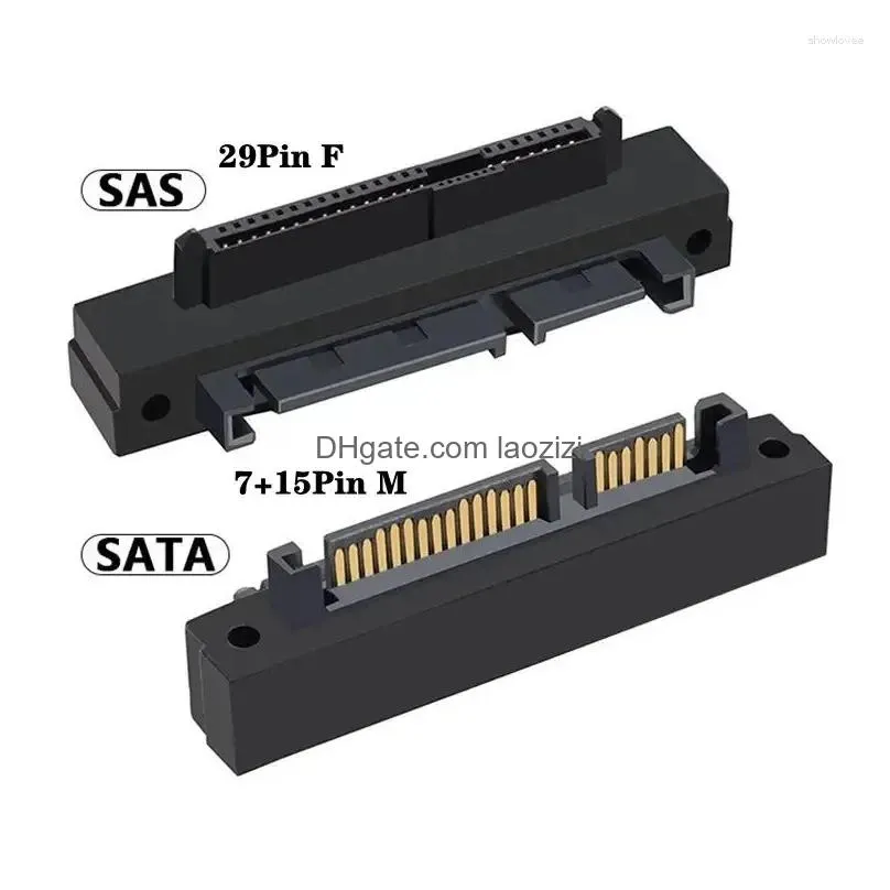 computer cables sff-8482 sas 29p female to sata 22p male adapter 90 degree bend motherboard small port hard disk server