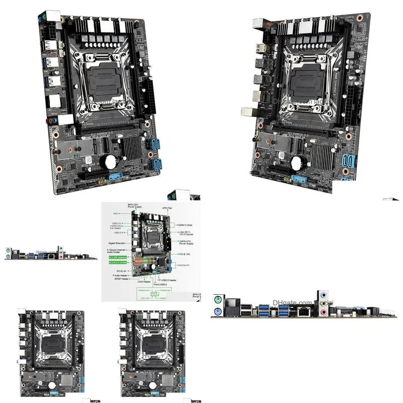 motherboards kllisre x99 desktop motherboard lga 2011-3 nvme m.2 slot ddr4 sata3.0 usb3.0
